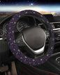 Steering Wheel Cover Accessories Neoprene Cover, Breathable Non-Slip Easy to Install Suitable for Women Men, 14.5-15.5 Inch for Car SUV Van Truck Universal - Purple Rose - color: Purple Rose