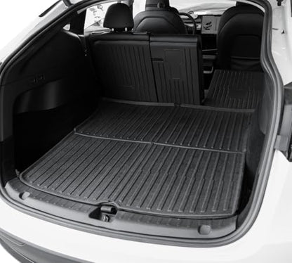 SUPER LINER Tesla Model Y Floor Mats 2021-2024 | Custom Fit All-Weather 9-Piece Set TPE Material |Full Coverage Floor Mats Back Seat Protector, Cargo Liner, Trunk & Interior Accessories - size: For Model Y 2021-2024*9pcs