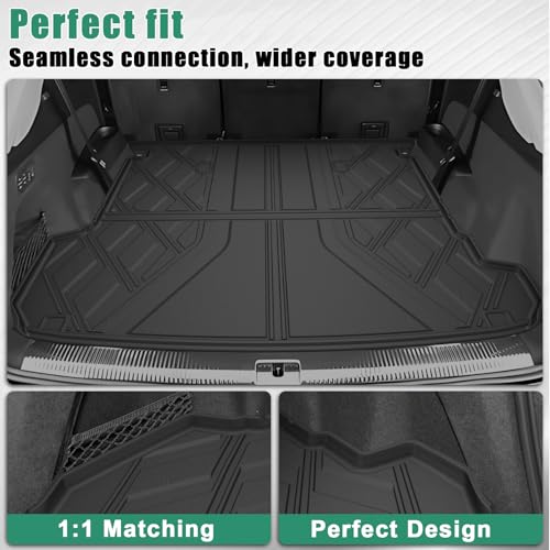 Original 2017-2025 2026 Q7/SQ7 Cargo Liner for Audi Q7 All Models - Custom Fit All Weather Protection Trunk Mat - 3D Shaped Laser Measured Cargo Mat for Audi Q7 2017-2026