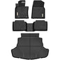 YITAMOTOR Floor Mats & Cargo Mat Fit for Toyota Camry 2018-2024, TPE All Weather Custom Fit Waterproof Anti-Slip Floor Liners for Camry (Not Fit for Hybrid or AWD), 1st, 2nd Row and Trunk Mat, Black - style: 18-24 Camry Full Mats Set