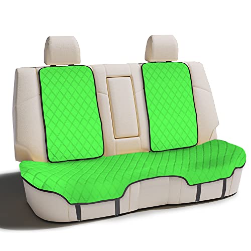 FH Group Car Seat Cushion Neosupreme Automotive Seat Cushions - Universal Fit, Rear Car Seat Cushion, Car Seat Cushions with Non-Slip Silicone Backing for SUV, Sedan, Van Rear Set Green - color: Green, style: Rear Bench