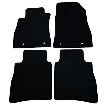 Floor Mats Compatible with 2013-2019 Nissan Sentra, Factory Fitment Floor Mats Carpet Front & Rear Black 4PC Nylon by IKON MOTORSPORTS, 2014 2015 2016 2017