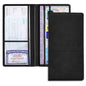 Car Registration and Insurance Holder, Registration and Insurance Card Holder, Auto Glove Box Organizer with Magnetic Shut, PU Leather Automobile Documents Wallet for Cards (Black) - color: Black