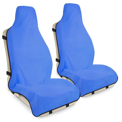 Waterproof Seat Cover Towel, 2PCS Premium Sweat Carseat Protector, Perfect for Universal Anti-Slip Car Truck SUV Seat, Great for Surfing Yoga Gym Workout, Royal Blue - color: blue, size: 2 Packs