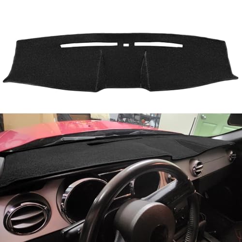 Dash Cover Dashboard Cover Pad Mat Custom Fit for Ford Mustang 2005 2006 2007 2008 2009 Cap Carpet Protector(Black) Y63