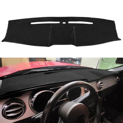 Dash Cover Dashboard Cover Pad Mat Custom Fit for Ford Mustang 2005 2006 2007 2008 2009 Cap Carpet Protector(Black) Y63
