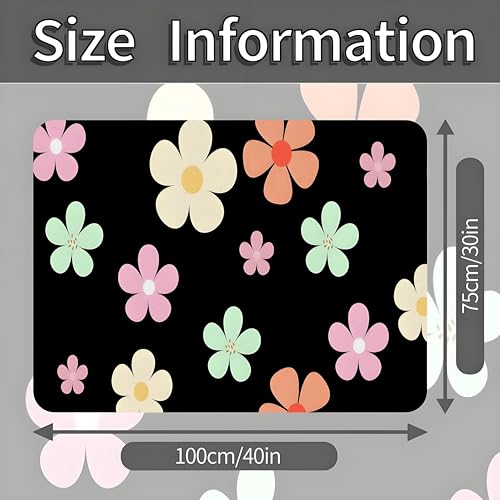 Universal Car Trunk Mat, All Weather Trunk Protection Cargo Liner, Stylish Vehicle Interior Accessories, Durable Cargo Mat Rear Trunk Line Suitable for Most Car (Fresh Simple Flowers, 29" x 39") - color: Fresh Simple Flowers