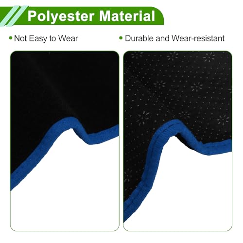 Dash Cover for Nissan Altima 2019-2025 No Hud Dashboard Cover Car Interior Anti-Slip/Anti Dust Polyester Black with Blue Edge 1 Pcs - color: Black with Blue Edge