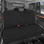 Motor Trend AquaShield Black Neoprene Rear Bench Seat Cover - 100% Waterproof Back Seat Protector for Car Truck Van SUV - Universal Fit for Dogs, Pets & Kids