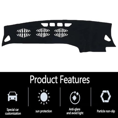 Dashboard Cover for Benz GLE 2020 to 2025,Black Custom Fit Polyester Dash Mat,Non-Slip Sun Shade & Heat Protector,Anti-Glare Dashboard Cover Mat