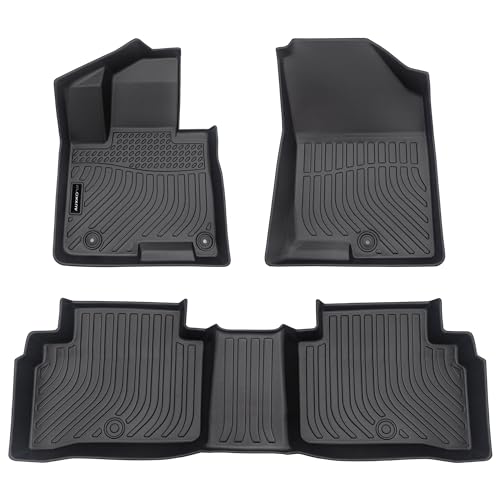 Auxko All Weather Floor Mat & Cargo Mat Fit for 2026 2025 2024 2023 2022 Hyundai Tucson (Include Hybrid Not PHEV) TPE Liner Tucson Accessory Set All Season Odorless Anti-Slip Floor Trunk Liner - size: tucson gas|2022-2026|floor+cargo mats