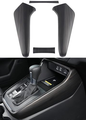 4PCS for Honda CRV 2023 2024 2025 2026 Central Control Gear Shift Protective Trims, Wood Grain Interior Accessory for CR-V LX, EX, Sport Hybrid, EX-L, Sport-L, Sport Touring, Luxury Cover- Wood - color: wood, size: trims