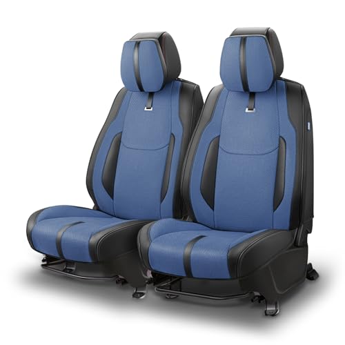 Drive Series Front Row Set Seat Covers Universal for Cars Trucks SUV, Navy Blue, CA-SC-Drive-F-NB - color: Navy Blue, size: Front Row, style: Drive Series