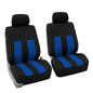 FH Group Striking Striped Car Seat Covers - Universal Fit, Washable Seat Covers for Cars, SUVs, Vans, Sedans, Blue, Front Set - color: Blue, size: Front Set