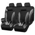 CAR PASS EVA Waterproof Car Seat Covers Full Set,Black Gray Seat Covers for Cars,Airbag Compatible,Universal Fit Sedans,Vans,SUVs,Trucks (Black and Gray) - color: black gray full set eva waterproof, size: full set