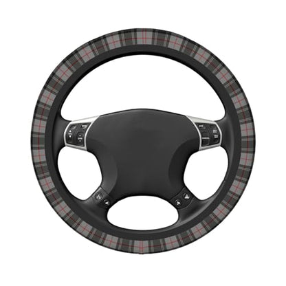 Thickened Elastic Steering Wheel Cover, Gray Plaid Clan Moffat Tartan Ultra, Soft, Breathable, Fit for Cars, SUVs, Trucks, Stylish Comfortable Grip - color: Gray Plaid Clan Moffat Tartan