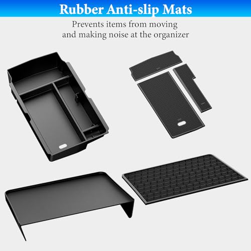 2PCS Center Console Organizer Compatible with Honda CRV 2023 2024 2025 2026 Accessories CR-V Hybrid Sport Armrest Storage Box Organizer Tray ABS Material - size: 2023-2026 CR-V (2pcs)