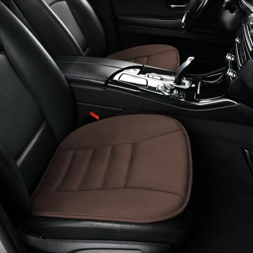 KAYI Car Seat Cushion, Memory Foam Car Seat Cushion, Anti Slip Rubber Bottom Car Seat Cushions for Driving, Suitable for Car and Office Chairs (2 Pack, Brown) - color: Brown, size: 2 Pack