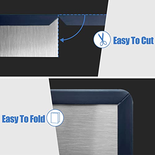 Rubber Edge Trim, Self-Adhesive Rubber Edge Trim, Edge Protector for Sheet Metal, EPDM Material, Fit 1/16"(1.6mm), Length 10Ft, Black Color, U Channel Edge Trim