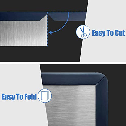 Rubber Edge Trim, Self-Adhesive Rubber Edge Trim, Edge Protector for Sheet Metal, EPDM Material, Fit 1/16"(1.6mm), Length 10Ft, Black Color, U Channel Edge Trim