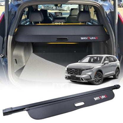 Cargo Cover for Honda CRV 2026 2025 2024 2023, Retractable Cargo Trunk Cover for 23-26 Honda CRV - style: Carbon Fiber Leather - No Extension