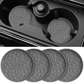 Car Coasters for Cup Holders [4 Pack] - 2.75In Silicone Auto Mug Mats - Universal Non-Slip Recessed Car Interior AccessoriesDeep Grey - color: 4pack-dark Grey