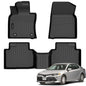 Auxko All Weather Floor Mats Fit for Toyota Camry Hybrid 2018-2024 TPE Rubber Liners Set Camry Hybrid Accessories All Season Guard Odorless Anti-Slip Floor Mats 2 Row - size: camry hybrid|2018-2024|floor mats