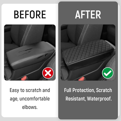 Center Console Armrest Cover Compatible with Honda 2023-2025 2026 CRV (Include Hybrid) Accessories Leather Material Center Console Liner Protection - color: for Honda 2023-2026 CRV