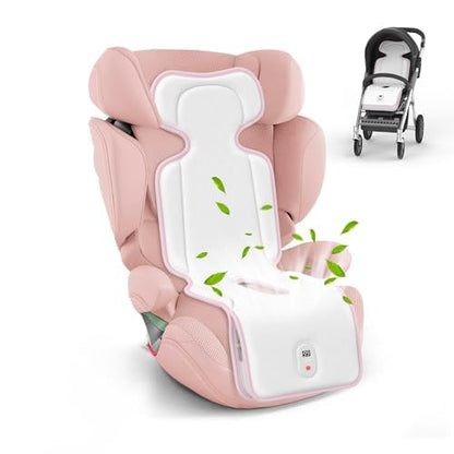 Baby Stroller Cooling Pad, Up to 10H Cooling, 10000 mAh Rechargeable Car Seat Liner with 2 Built-in Blower, 3 Speed, Summer Essentials for Baby Girl Boy, Cooling Cushion for Toddler Outdoors, Pink - color: Pink