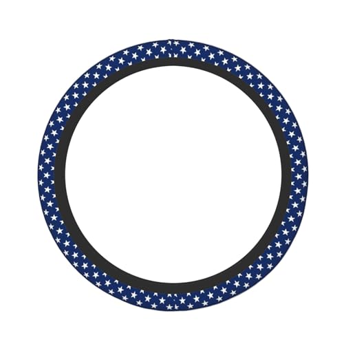 Ameirican Flag USA Patriotic Tactical Star Stripe Striped Car Steering Wheel Cover,Non-Slip Elastic Neoprene-Sweat Car Accessories,Universal 15 Inch Fit Auto, Vans Trucks,Suvs, Truck - color: Ameirican Flag Patriotic