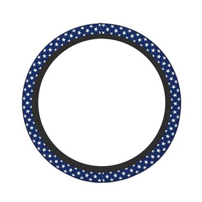 Ameirican Flag USA Patriotic Tactical Star Stripe Striped Car Steering Wheel Cover,Non-Slip Elastic Neoprene-Sweat Car Accessories,Universal 15 Inch Fit Auto, Vans Trucks,Suvs, Truck - color: Ameirican Flag Patriotic