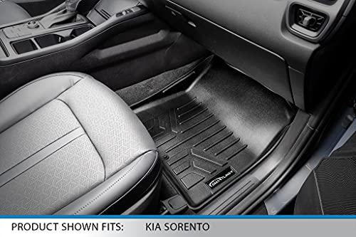 SMARTLINER Custom Fit 3 Row Floor Mats & Cargo Liner Behind 3rd Row Set for 2021-2025 Kia Sorento