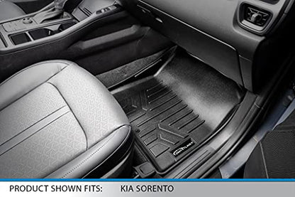 SMARTLINER Custom Fit 3 Row Floor Mats & Cargo Liner Behind 3rd Row Set for 2021-2025 Kia Sorento