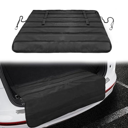 Universal Foldable Car Trunk Bumper Guard Mat Rear Bumper Protector, SUV Cargo Liner Floor Mat Liner Floor Mat Prevent Scratches, 31.4 x 25.2 Inch