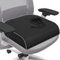 Seat Cushion for Tailbone Pain Relief, Office Chair Cushion, Memory Foam Large Cushion with Non-Slip Cover for Soft Support at Office Chair, Car Seat, Airplane, Floor Pillow, Black/Large