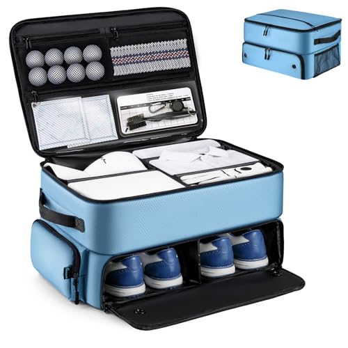 Golf Trunk Organizer, Golf Accessories for Men/Women to Storage Stuff and Gear, Cool Gifts for Golfers, Dad, Him/Her, Birthday or Father’s Day - color: Blue