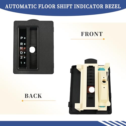 Automatic Floor Shift Indicator Bezel Trim Fit for Jeep Wrangler TJ 1997-2006 Replace 55315059AC 55115570 55115571 55115570AB Auto Transmission Gear Shifter Cover
