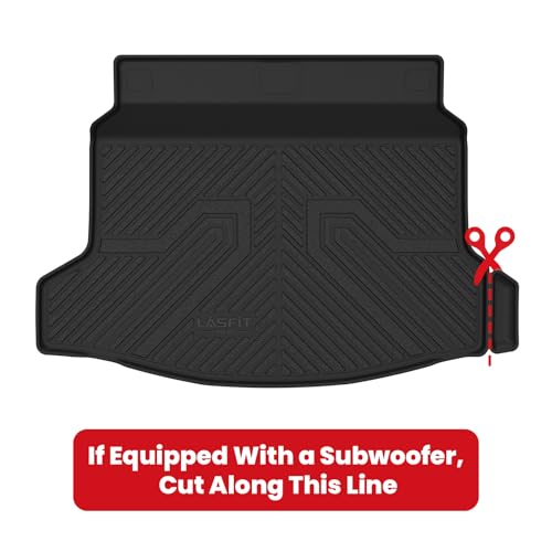 LASFIT Floor Mats & Trunk Mat for Honda Civic 2026 2025 Hybrid Hatchback, All Weather TPE Car Floor Liners,1st & 2nd Row & Trunk Liner, Fit 11th Gen - size: 2）For Honda Civic Hybrid Hatchback | 25-26 |