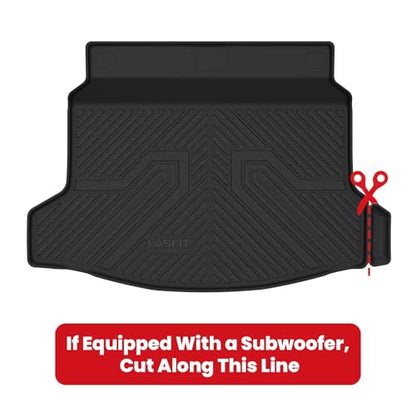 LASFIT Floor Mats & Trunk Mat for Honda Civic 2026 2025 Hybrid Hatchback, All Weather TPE Car Floor Liners,1st & 2nd Row & Trunk Liner, Fit 11th Gen - size: 2）For Honda Civic Hybrid Hatchback | 25-26 |