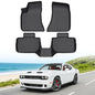 Floor Mats for Dodge Challenger RWD 2015-2023 (Not for AWD or 3.6L V6 Engine Models), Custom Fit Heavy Duty TPE All Weather Protection, Waterproof Non-Slip Black Car Liners (Two-Row Floor Mats) - style: 04) For Dodge Challenger RWD | 2015-2023 | 1st & 2nd