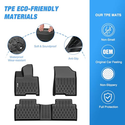 Nilight TPE Floor Mats for Hyundai Tucson PHEV (Plug-in Hybrid) 2022 2023 2024 2025 2026 All Weather Custom Fit Heavy Duty Floor Liners - color: 2022-2026 Hyundai Tucson PHEV