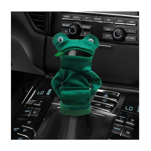 Car Gear Shift Cover, Fashionable Mini Shark Gear Shifter Stick Hoodie, Funny Winter Warm Gear Shift Knob Sweater Protector, Universal Interior Decor Car Accessories (Green Fog) - color: Green Fog