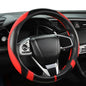Microfiber Leather Car Steering Wheel Cover for Kia,14.5-15 inch (Black+Red-Standrad Size) - color: D-Black+Red