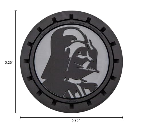Plasticolor 000673R01 Star Wars Darth Vader Auto Car Truck SUV Cup Holder Coaster 2-Pack