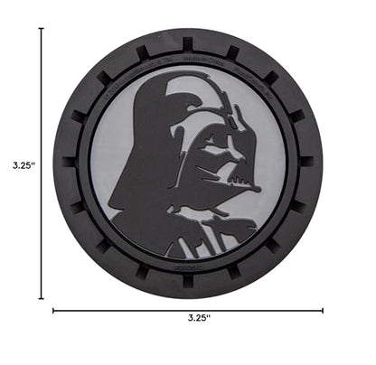 Plasticolor 000673R01 Star Wars Darth Vader Auto Car Truck SUV Cup Holder Coaster 2-Pack