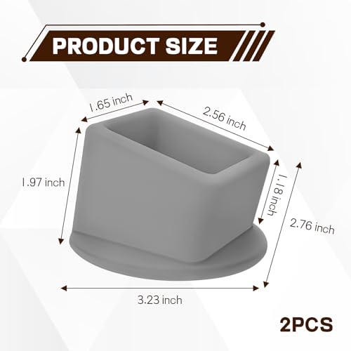 2PCS Car Seat Belt Buckle Holder, Easy Access Silicone Auto Seatbelt Buckle Booster, Seat Belt Buckles Fixer Cover Makes Receptacle Stand Upright Buckling for Kids, Car Accessories (Gray) - color: Gray