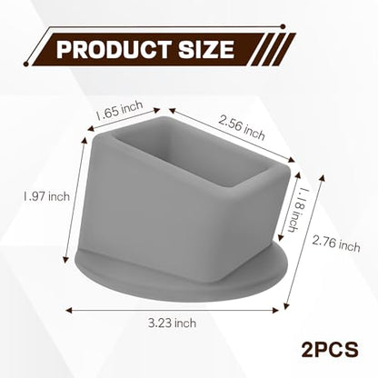 2PCS Car Seat Belt Buckle Holder, Easy Access Silicone Auto Seatbelt Buckle Booster, Seat Belt Buckles Fixer Cover Makes Receptacle Stand Upright Buckling for Kids, Car Accessories (Gray) - color: Gray