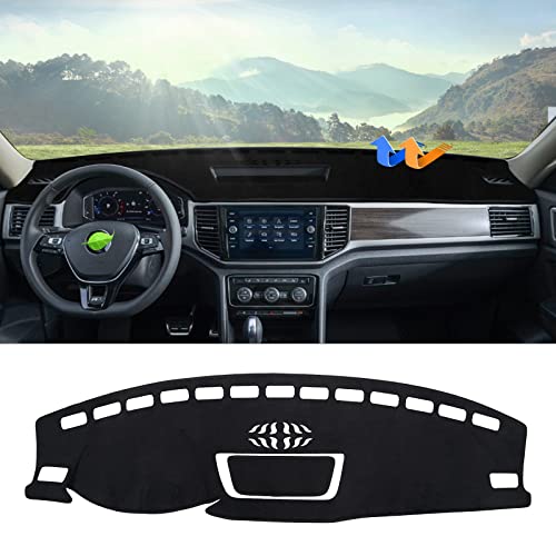 Autorder Dashboard Cover Mat for Volkswagen Atlas 2018-2023 VW Atlas Cross Sport Accessories Dash Cover Flannel Dash Mat Sunshade Glare UV Rays Protector - size: For Volkswagen Atlas 2018-2023