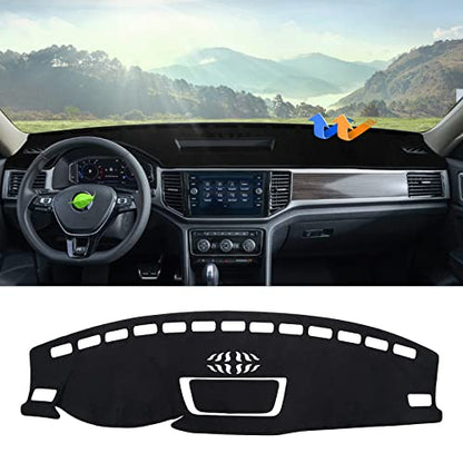 Autorder Dashboard Cover Mat for Volkswagen Atlas 2018-2023 VW Atlas Cross Sport Accessories Dash Cover Flannel Dash Mat Sunshade Glare UV Rays Protector - size: For Volkswagen Atlas 2018-2023