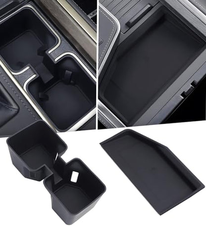 Cup Holder Insert & Wireless Charging Protective Mats for Lexus GX550 2026 2025 2024, Center Console Interior Accessories Silicone Cup Holder & Wireless Charger Cover Pad for 2024-2026 GX 550 - style: Fit for 2024-2026 GX550